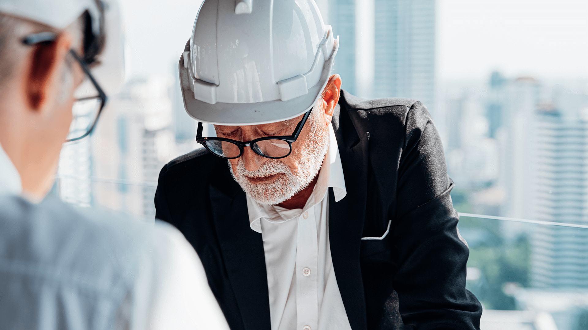 person in hard hat