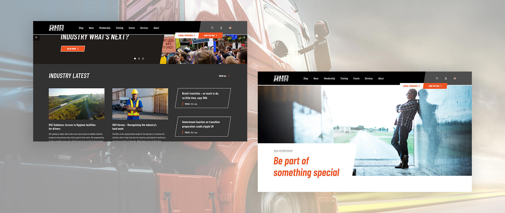 Road Haulage Association industry news pages