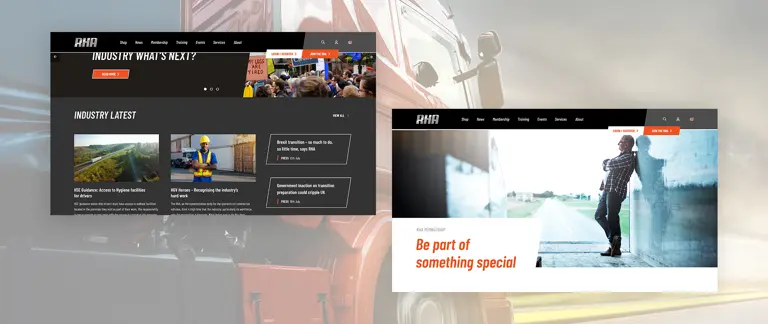 News blogs and press section of the RHA website