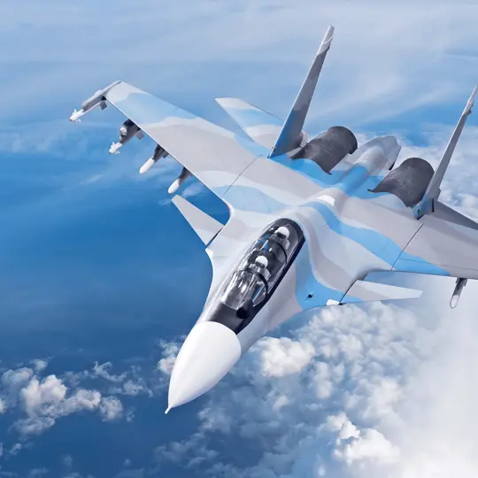British fighter jet over the ocean