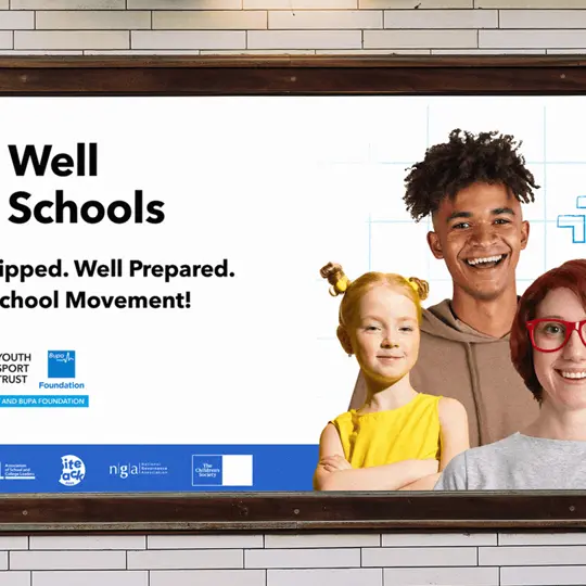 Well schools large format advertisement idea